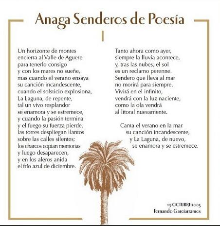 "Anaga Senderos de Poesía I" - Poesías del Parque Rural de Anaga