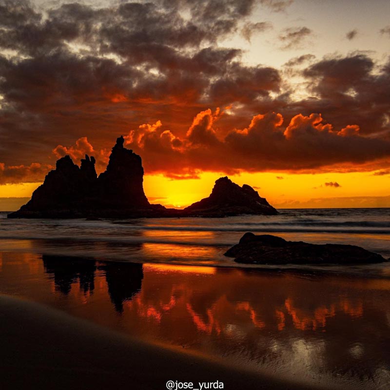 PLAYA DE BENIJO 🏝️ Parque Rural de Anaga 🌳 Playa de Tenerife